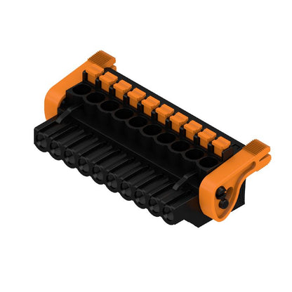 1980060000 - 5mm 10-Pole PCB Connector with 90° Angle and Push-In Actuator  (Pack of 30)