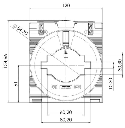 2680240000 - RoHS Compliant 2000A Closed Current Transformer, Indoor Use