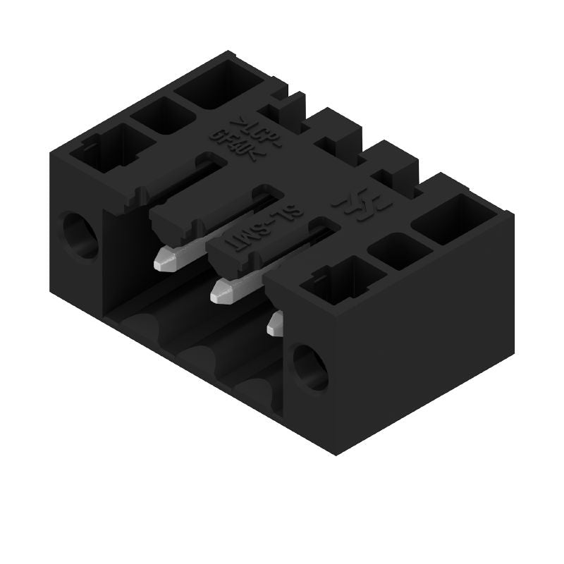 1842090000 - 3.50mm Male PCB Connector, 3 Poles, 90° Angle, Black  (Pack of 102)