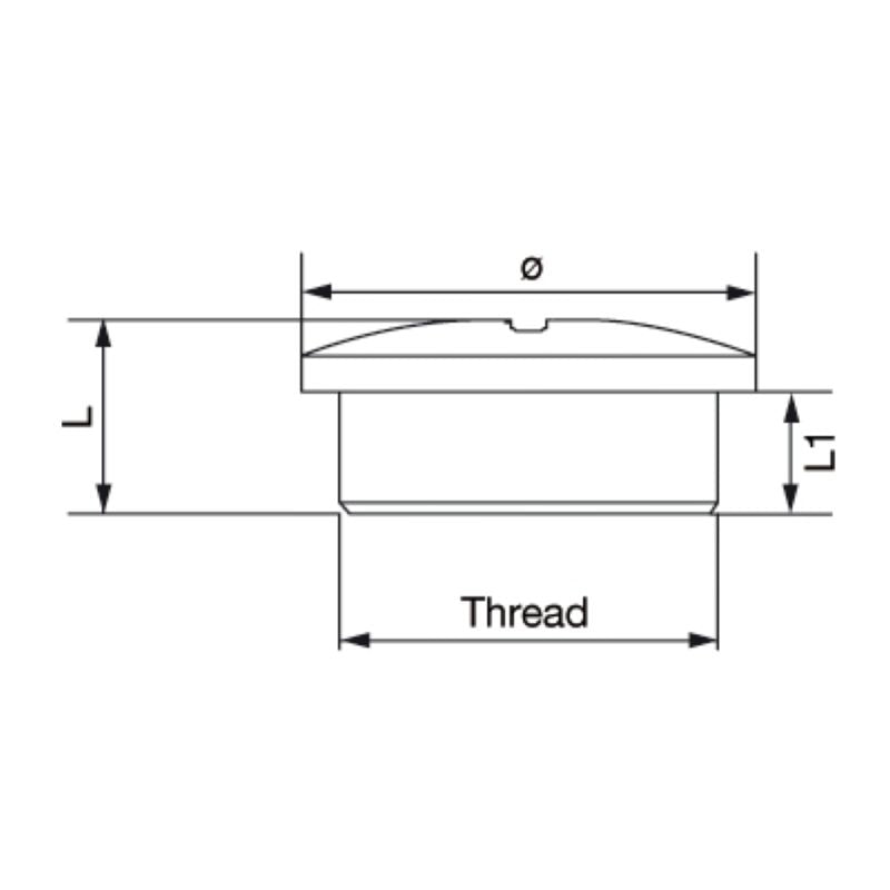 0501260000 - IP65 Blanking Plug PG 36, 47mm Diameter, RoHS Compliant  (Pack of 10)