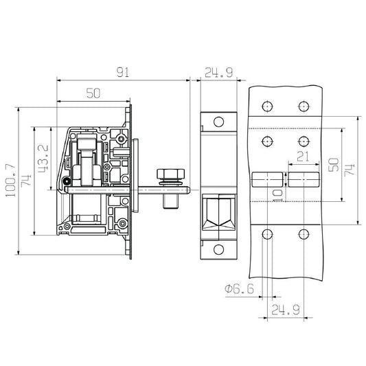 1937130000 - 95 mm² Screw Connection Feed-Through Terminal in Grey  (Pack of 10)
