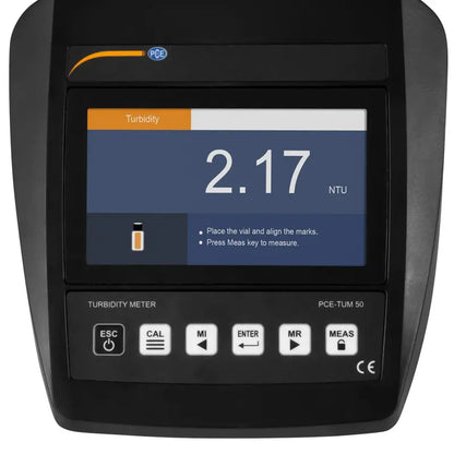 PCE-TUM 50 - Portable Turbidity Meter, Measures Up to 2000 NTU