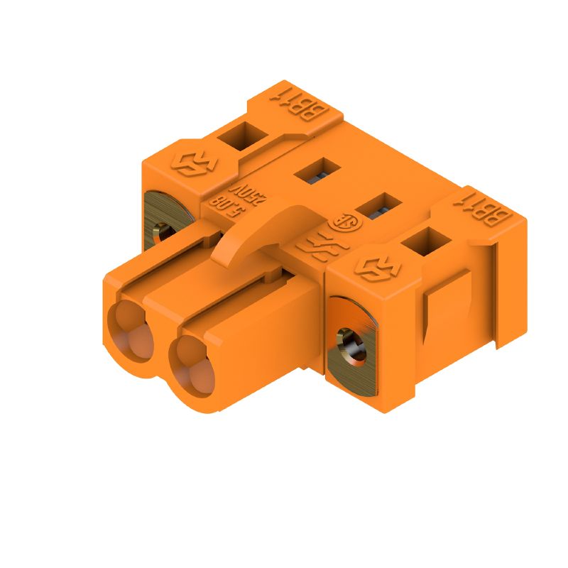 1843750000 - 5.08mm Orange Female Header Connector with 3.2mm Solder Pins  (Pack of 90)