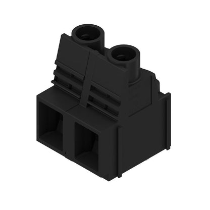 2014360000 - 90° PCB Terminal, 2-Pole, 5mm Solder Pin, Black  (Pack of 20)