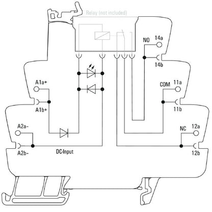 1123230000 - UL Certified 12V Relay Socket with 1 CO Contact, 10A  (Pack of 10)