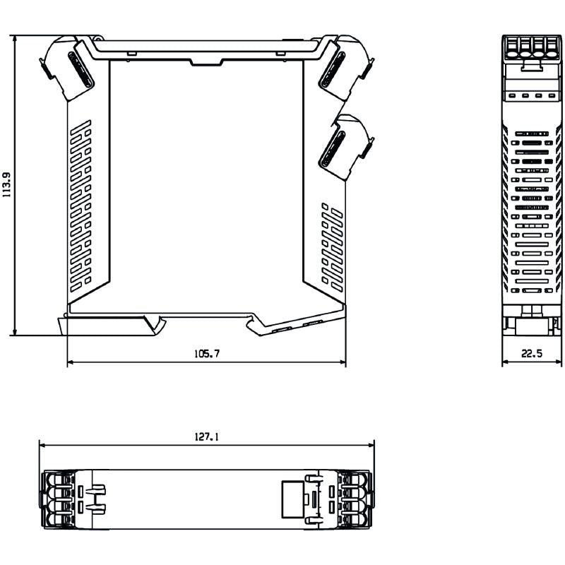 7760054360 - 600V Analogue Isolating Amplifier with Galvanic Isolation