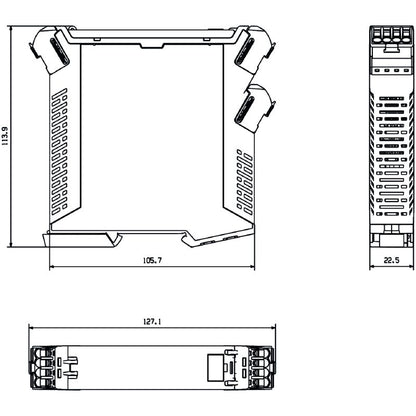 7760054360 - 600V Analogue Isolating Amplifier with Galvanic Isolation