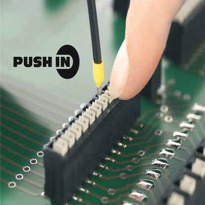 1250450000 - 3.50mm 10-Pole Black PUSH IN Terminal Block, 180° Angle  (Pack of 180)