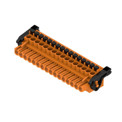 1981010000 - 5mm 16-Pole Female PCB Connector with PUSH IN Mechanism  (Pack of 18)