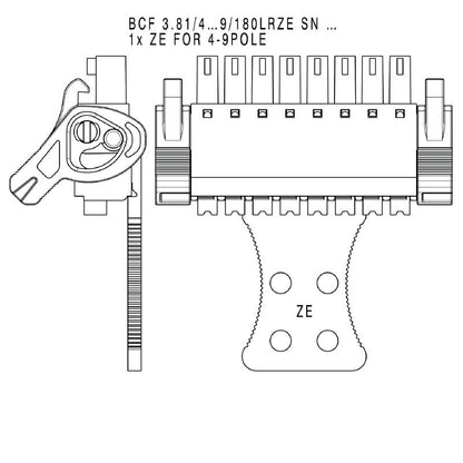 2442940000 - 3.81mm 16-Pole Female PCB Connector, 180° Orientation  (Pack of 50)