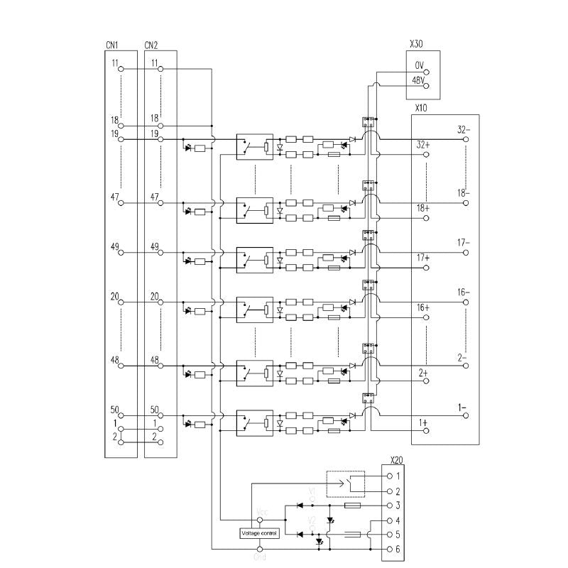 1384250000 - Compact 48V DC Device Interface with Dual AKB Connections
