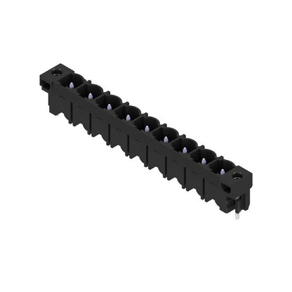 1141160000 - 9-Pole 7.62mm PCB Male Header with Solder Flange, Black  (Pack of 24)