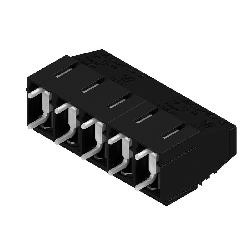 1226230000 - 10.16mm Terminal Board, 5 Poles, 90° Orientation, Black Finish  (Pack of 20)