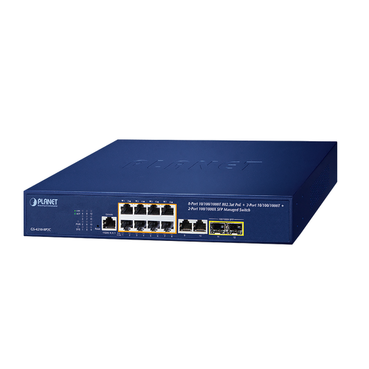 PPSW-0105 8-Port Gigabit 802.3at Managed PoE Switch (PoE Budget 120W)