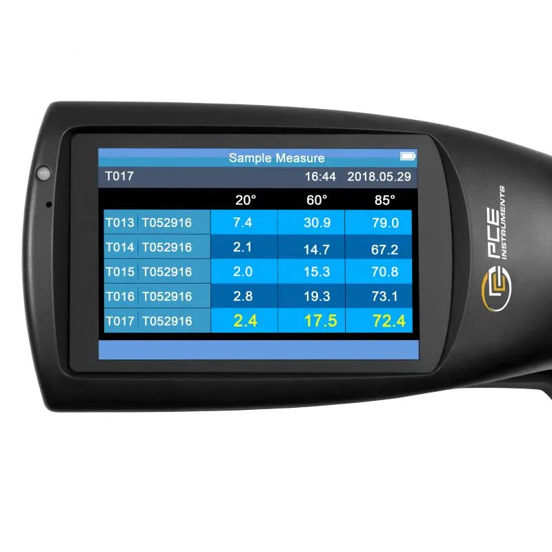 PCE-PGM 100 - Portable Gloss Meter with 3.5" Display & Multiple Geometries