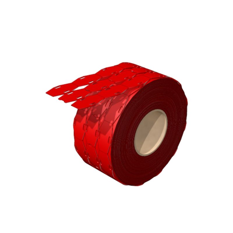 2519090000 - Red 26x15mm Polyurethane Cable Markers, 1000pcs per Roll  (Pack of 1000)