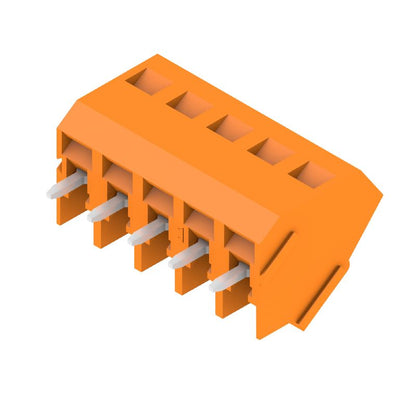 9994560000 - 5.08mm 5-Pole Orange PCB Terminal with 135° Angle  (Pack of 50)