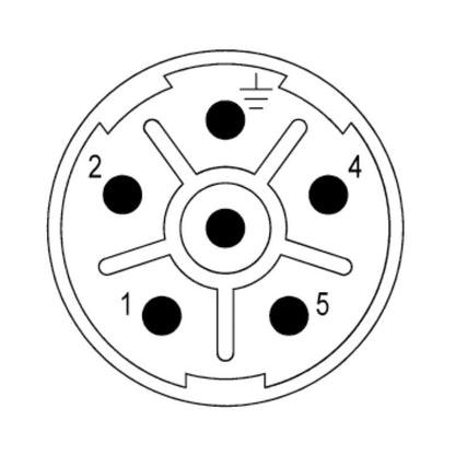 1170350000 - Durable 6-Pole Plug-In Connector, 20A, 600V, RoHS Compliant