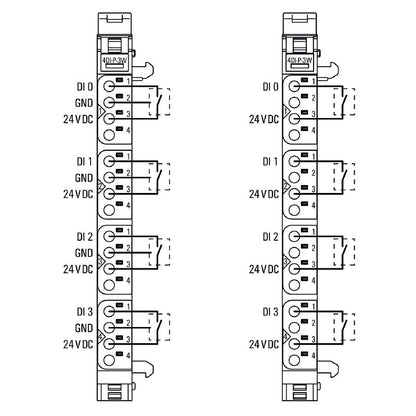 2009360000 - Compact 4-Channel Remote I/O Module, IP20 Rating, 76mm Depth