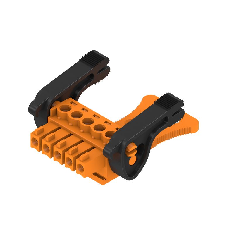 2442030000 - 5-Pole 3.81mm Female Plug PCB Connector with Clamping Yoke  (Pack of 50)