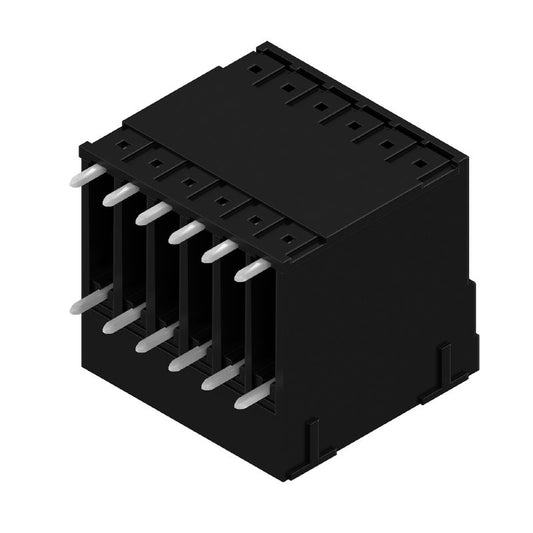 1973140000 - 3.81mm Male Header Connector, 12 Poles, THT Solder, Black  (Pack of 48)
