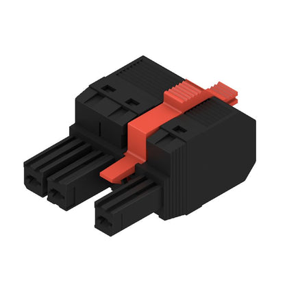 1060570000 - 7.62mm Female PCB Connector, 3-Pole, 180° Angle  (Pack of 50)