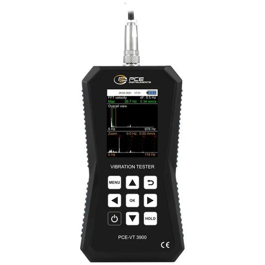 PCE-VT 3900S - Advanced 399.9 m/s² Accelerometer with Memory & Software