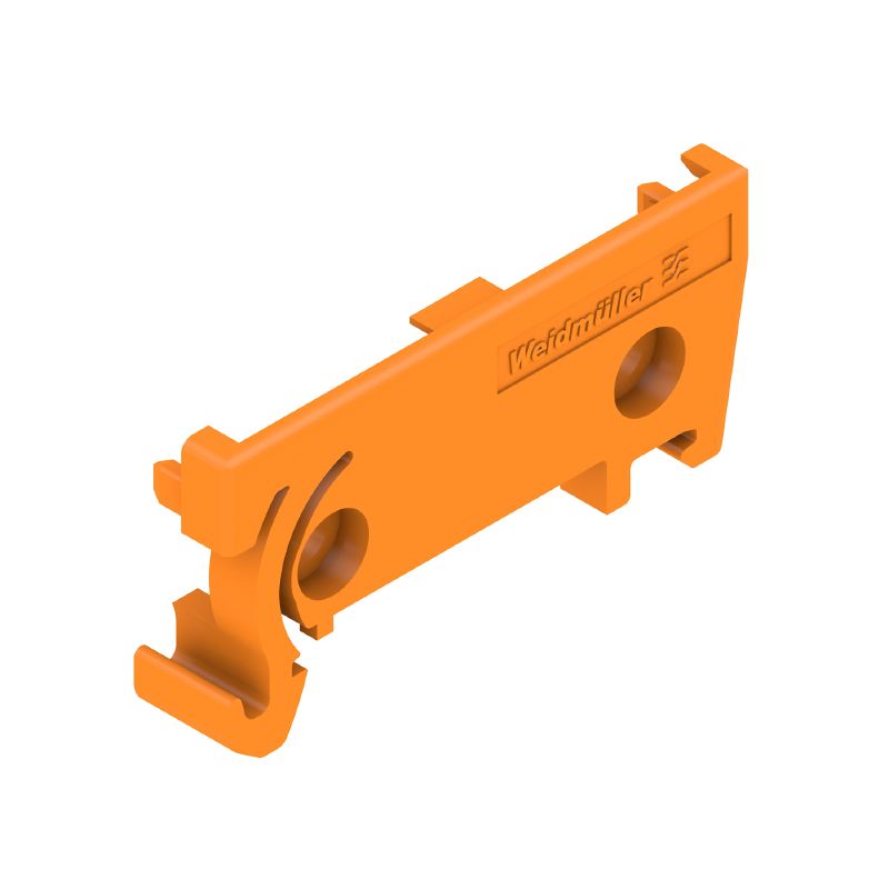 1011600000 - Orange 8mm DIN End Plate, 45mm High, PA 66  (Pack of 20)