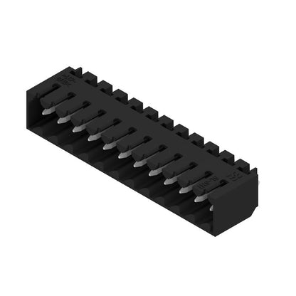 1753082001 - Black 12-Pole 3.50mm PCB Header Connector with Elbow Design  (Pack of 50)