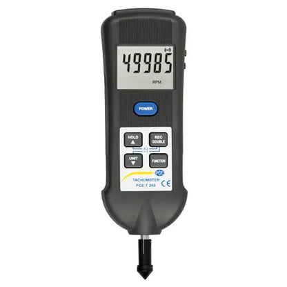 PCE-T 260 - Versatile Tachometer for Speed & Temperature Measurements