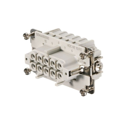 1204400000 - 10-Pole 16A Female Crimp Connector, RoHS & UL Certified