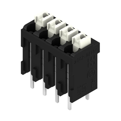 1825810000 - 3.81mm Pitch Black Terminal Block with 4 Poles, 180° Angle  (Pack of 35)