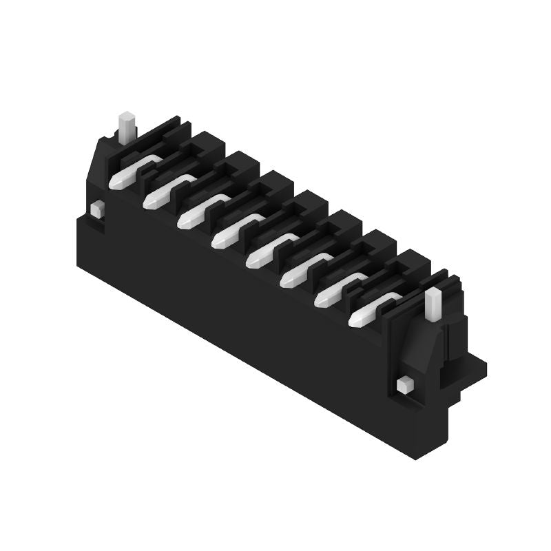 1000640000 - 8-Pole 3.50mm PCB Male Header Connector, Black  (Pack of 50)