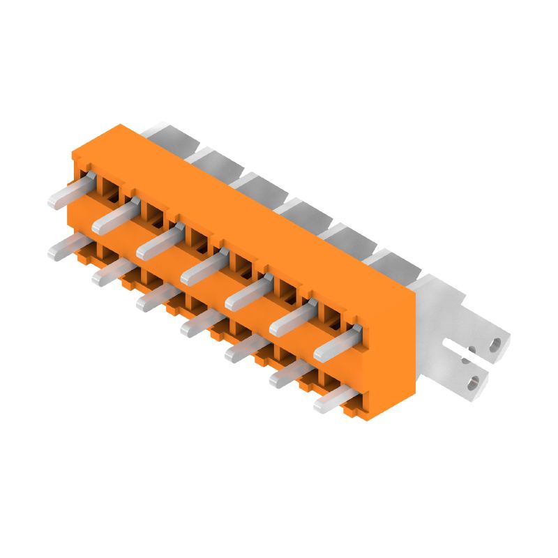 9511840000 - 7-Pole 5mm PCB Terminal, Orange with 3.5mm Solder Pins  (Pack of 50)