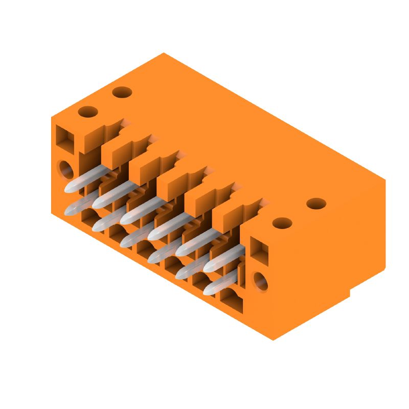 1756990000 - 12-Pole 3.5mm PCB Plug Connector, 180° Angle, Gold-Plated  (Pack of 66)