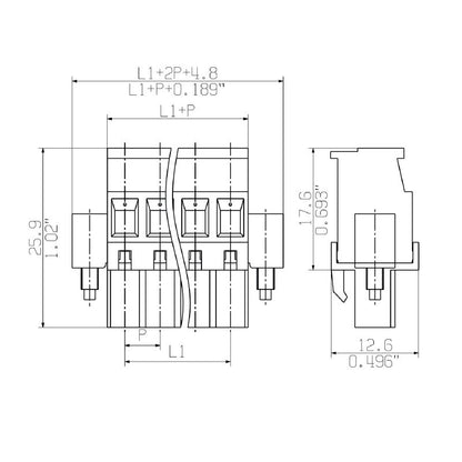 2644950000 - ROHS & UL Certified Electrical Connector for 0.2-4 mm² Wires  (Pack of 108)