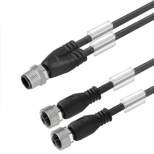 1005460030 - 0.3m M12 3-Pole Connecting Line for Sensors & Actuators