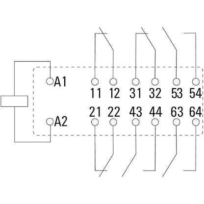 2759060000 - 24V DC Relay with 6A Capacity & Guided Contacts  (Pack of 5)