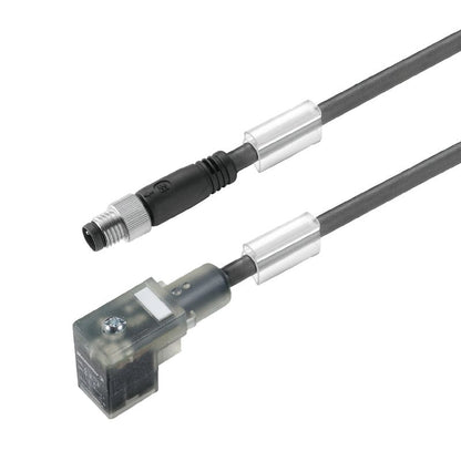 1309680015 - 0.15m Black PUR Valve Cable with Straight Plug