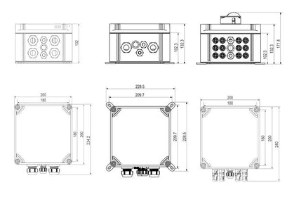 2791920000 - 1100V Photovoltaic Combiner Box with 1MPP & Surge Protection