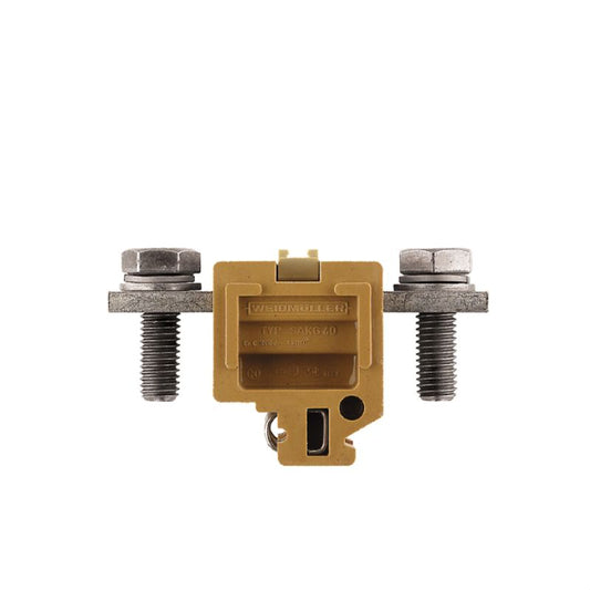 0185220000 - 95mm² Yellow Terminal Block, 232A, Threaded Connection  (Pack of 10)