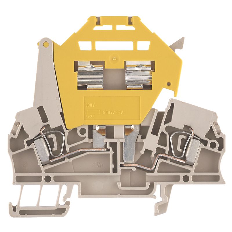 1730900000 - 2.5 mm² Dark Beige Fuse Terminal with Tension-Clamp Connection  (Pack of 50)