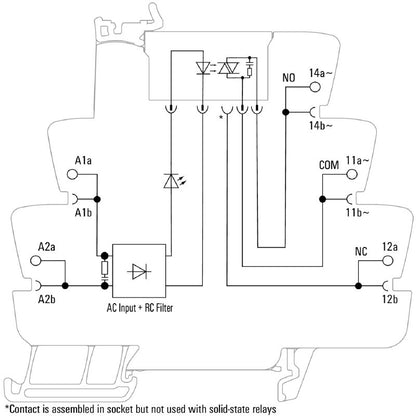 1127600000 - 120V AC Solid-State Relay for 24-240V Switching  (Pack of 10)