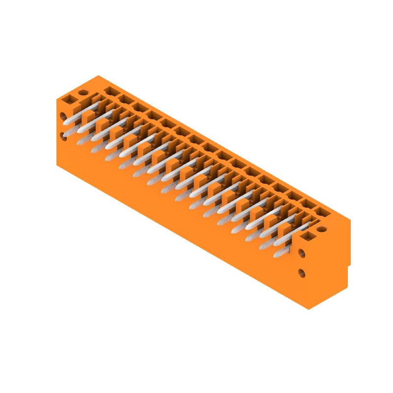 1728600000 - 32-Pole 3.50mm PCB Male Header Connector, 90° Orange  (Pack of 24)
