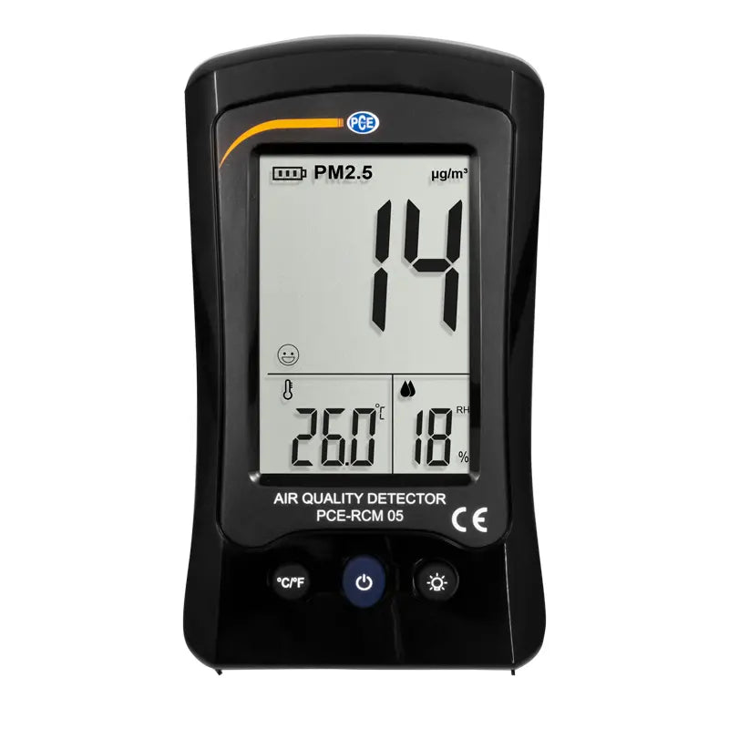 PCE-RCM 05 - PM2.5 Air Quality Monitor with Temperature & Humidity Display