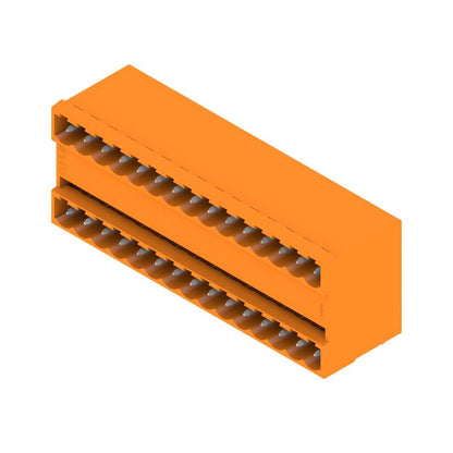 1614480000 - Orange 30-Pole PCB Connector, 5mm Pitch, 90° Angle  (Pack of 10)