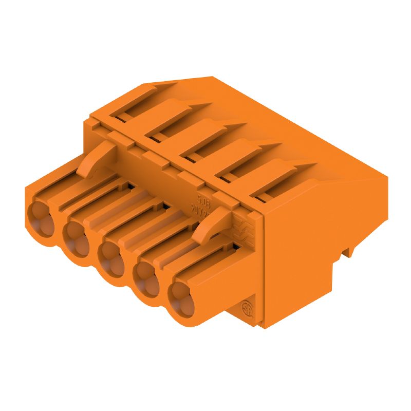 1958840000 - 5-Pole 5mm PCB Connector with 270° Clamping Yoke  (Pack of 72)