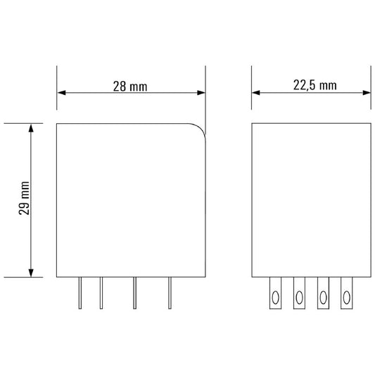 8690110000 - 24V AC Relay, 4 CO Contacts, 6A, RoHS & UL Certified  (Pack of 10)