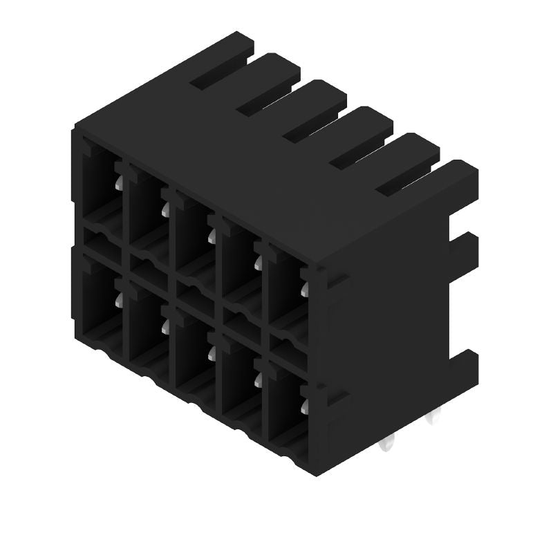 1040830000 - 10-Pole 3.81mm PCB Connector, 90° Elbow, Black  (Pack of 50)