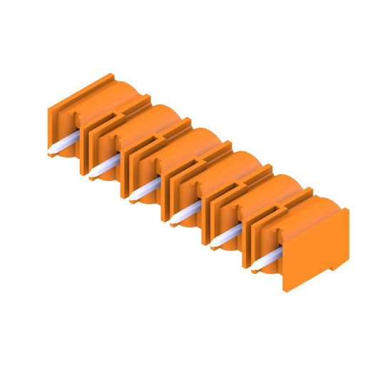 1048910000 - 7.62mm Male PCB Connector, 180° Angled with Six Poles  (Pack of 50)